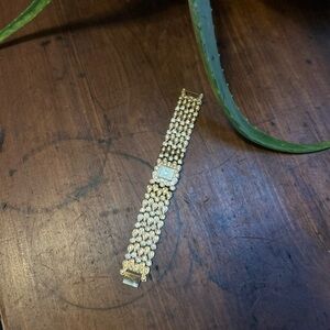 Antique Gold Figaro Quartz watch